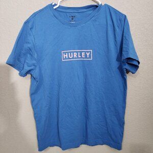 Hurley Mens Blue Short Sleeve Cotton T-Shirt Size L